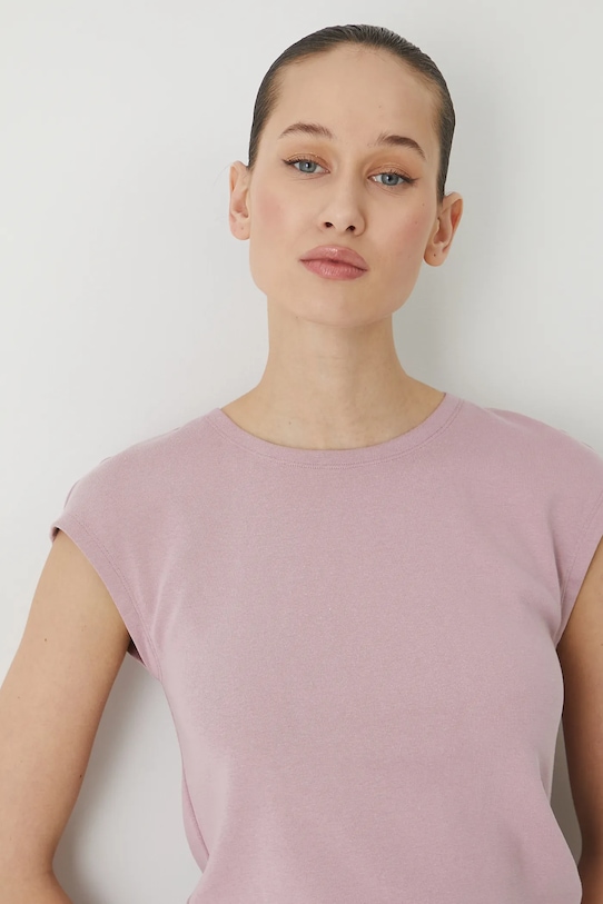 Tričko hladký povrch, s modalem růžová barva slim růžová RS25.TSD070