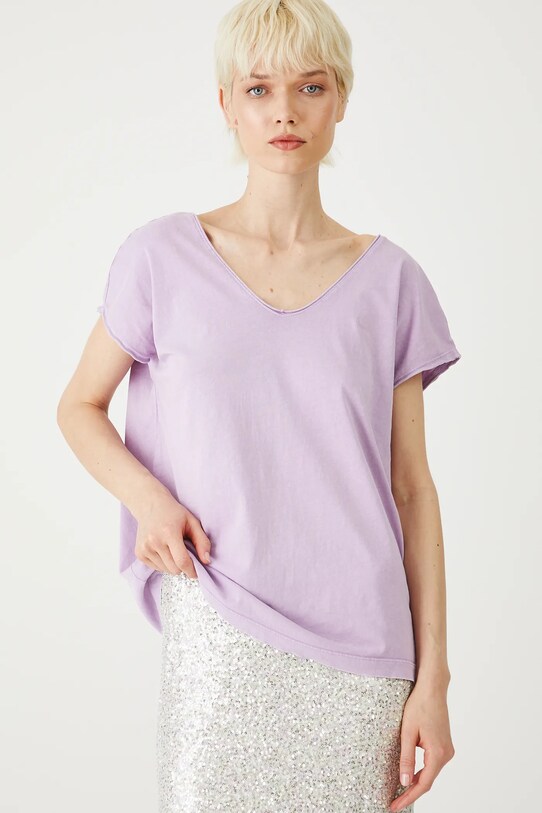Medicine t-shirt bawełniany fioletowy RS25.TSD0A1