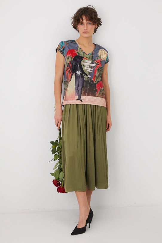 T-shirt damski by Magda Kubiak – Dziki Las kolor multicolor RS25.TSD272 multicolor RS25