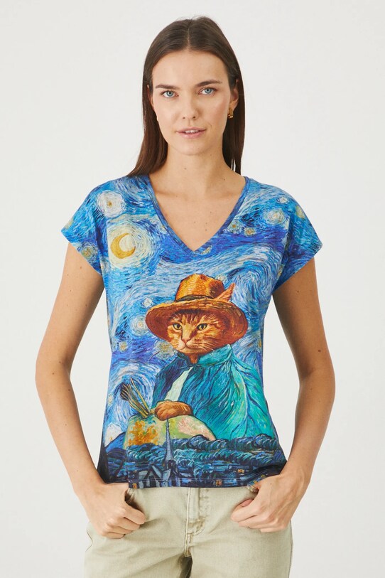 Medicine t-shirt bawełniany RS25.TSD350 niebieski RS25