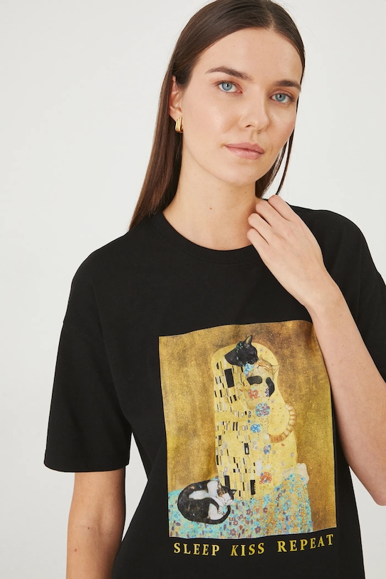 Medicine t-shirt elasztánnal fekete RS25.TSD351