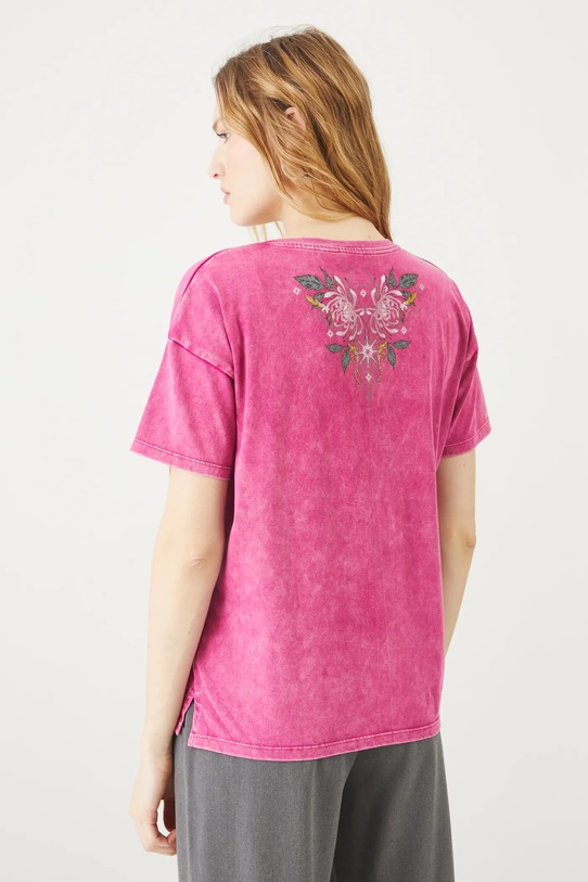Odzież Medicine t-shirt bawełniany RS25.TSD403 fioletowy