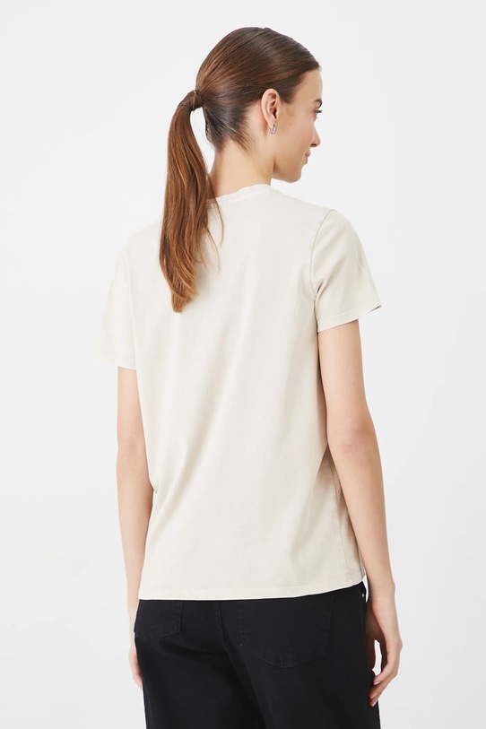 T-shirt bawełniany damski by Aleksandra Anna Kamieńska, Grafika Polska kolor beżowy beżowy RS25.TSD459
