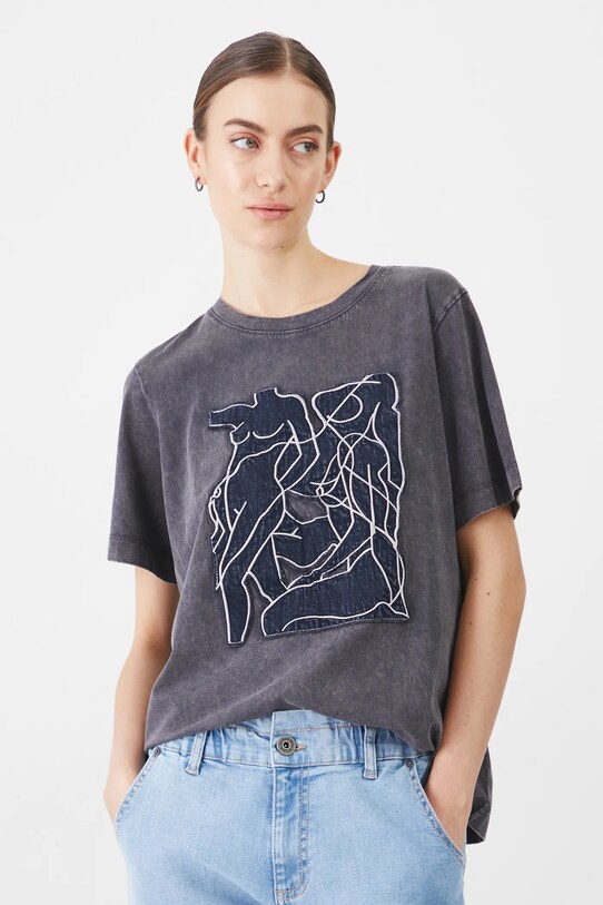 Medicine tricou din bumbac RS25.TSD467 gri RS25