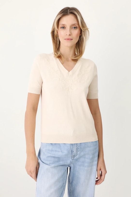 Medicine t-shirt applique beige RS25.TSD504