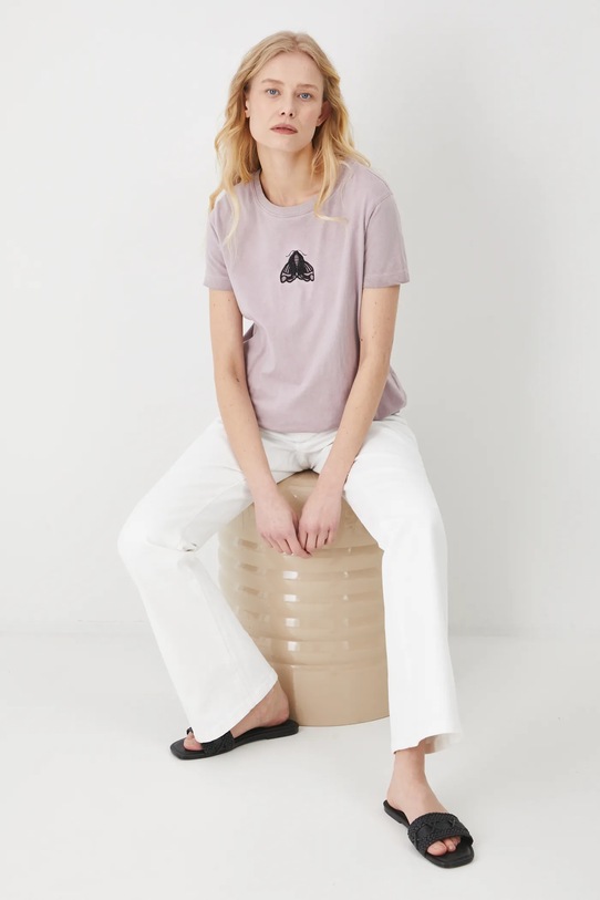 Medicine t-shirt bawełniany RS25.TSD608 różowy RS25