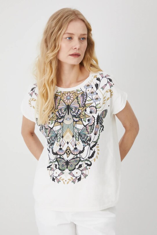 Medicine tricou din bumbac RS25.TSD611 bej RS25