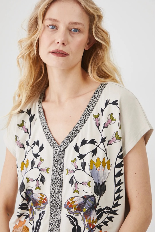 Medicine tricou din bumbac bej RS25.TSD612