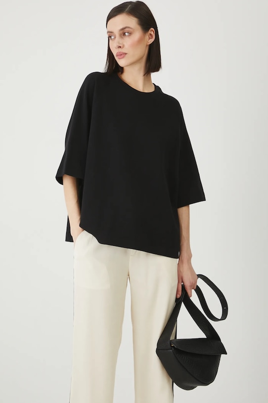 Medicine t-shirt in cotone rilassato nero RS25.TSD613