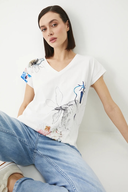 Medicine t-shirt bawełniany RS25.TSD651 biały RS25