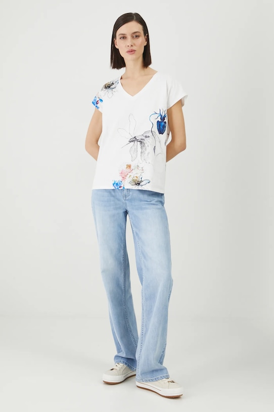 Odzież Medicine t-shirt bawełniany RS25.TSD651 biały