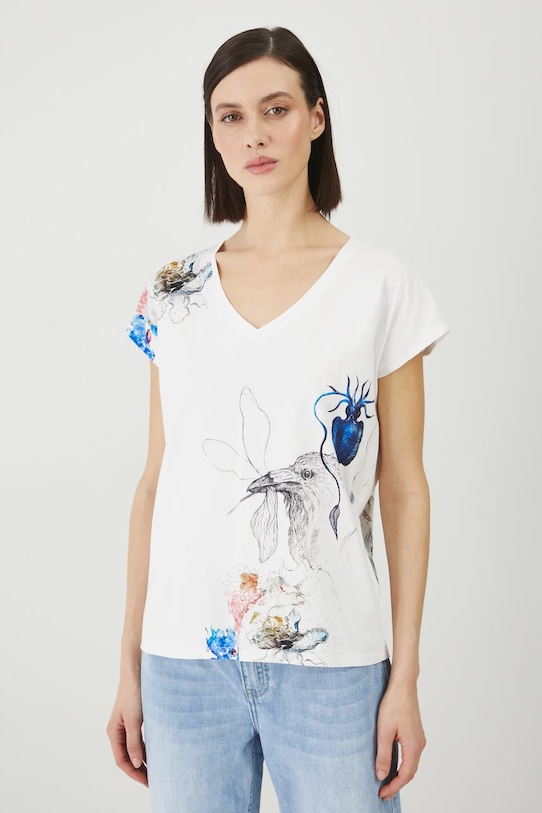 Medicine t-shirt bawełniany RS25.TSD651 biały
