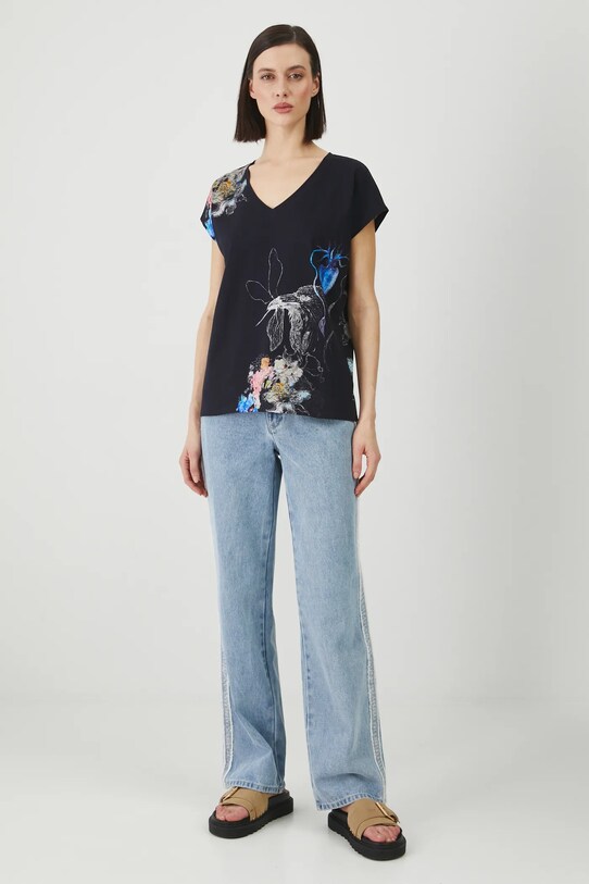 Îmbrăcăminte Medicine tricou din bumbac RS25.TSD651 negru