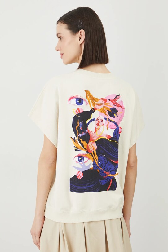 Medicine tricou din bumbac bej RS25.TSD655