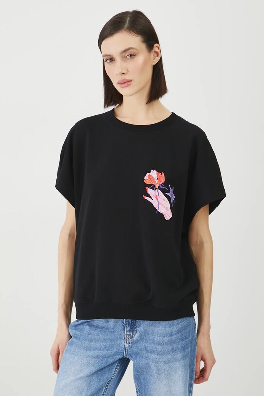 Medicine t-shirt bawełniany czarny RS25.TSD655