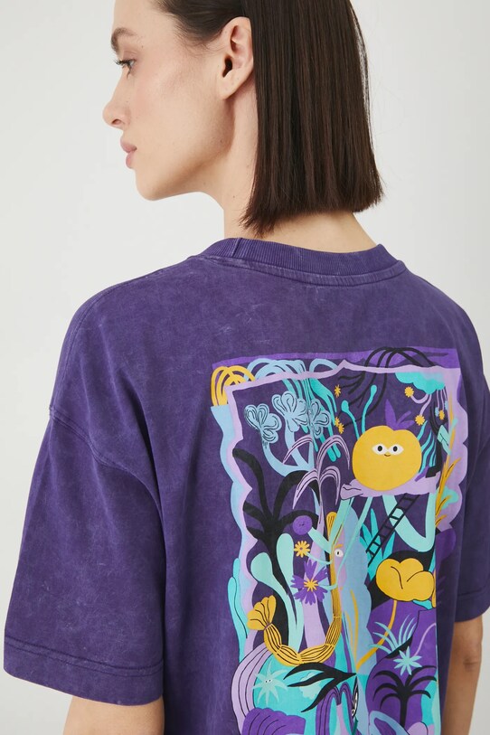 Medicine tricou din bumbac RS25.TSD657 violet