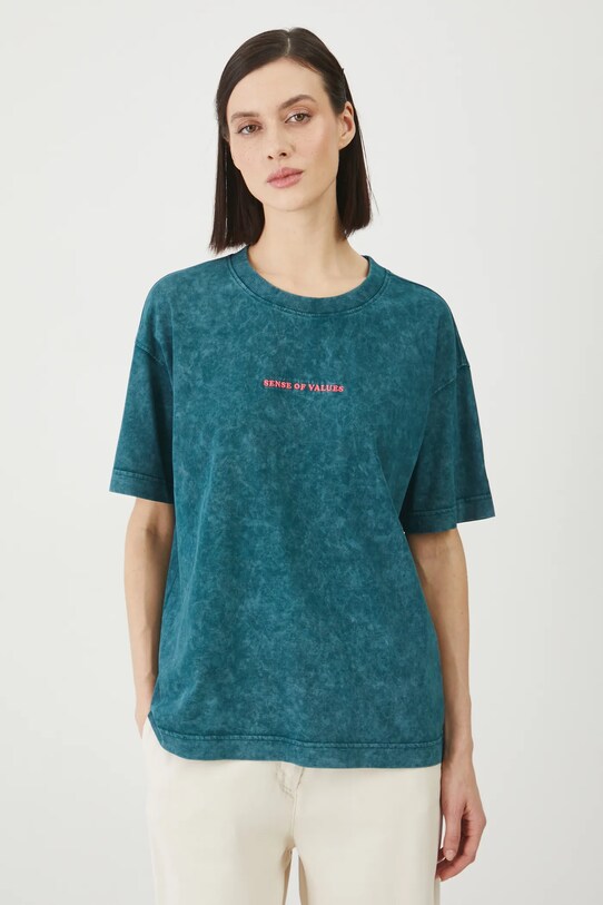 Îmbrăcăminte Medicine tricou din bumbac RS25.TSD657 turcoaz