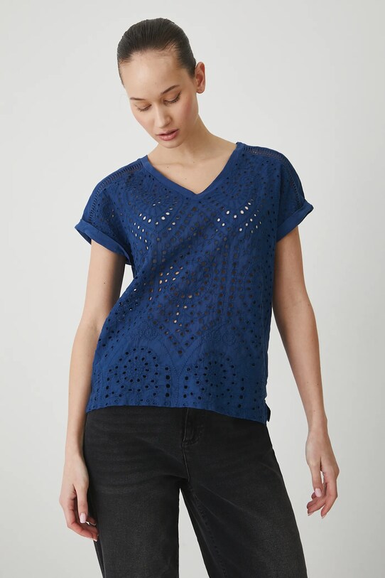 Îmbrăcăminte Medicine tricou din bumbac RS25.TSD701 bleumarin