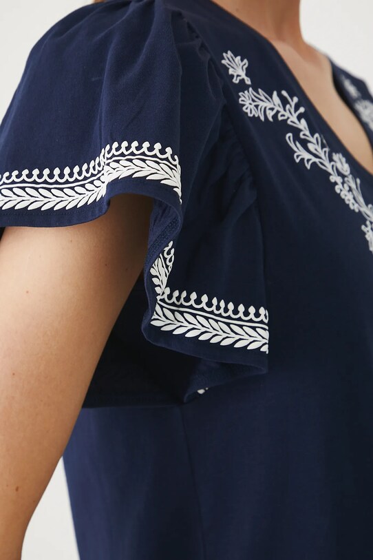 Medicine tricou din bumbac RS25.TSD704 bleumarin