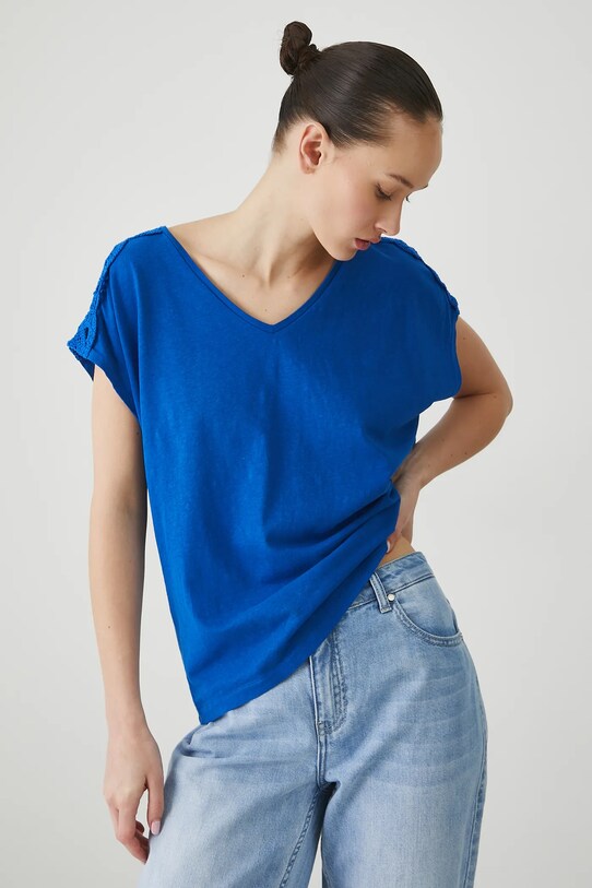 Medicine tricou din in RS25.TSD711 albastru RS25