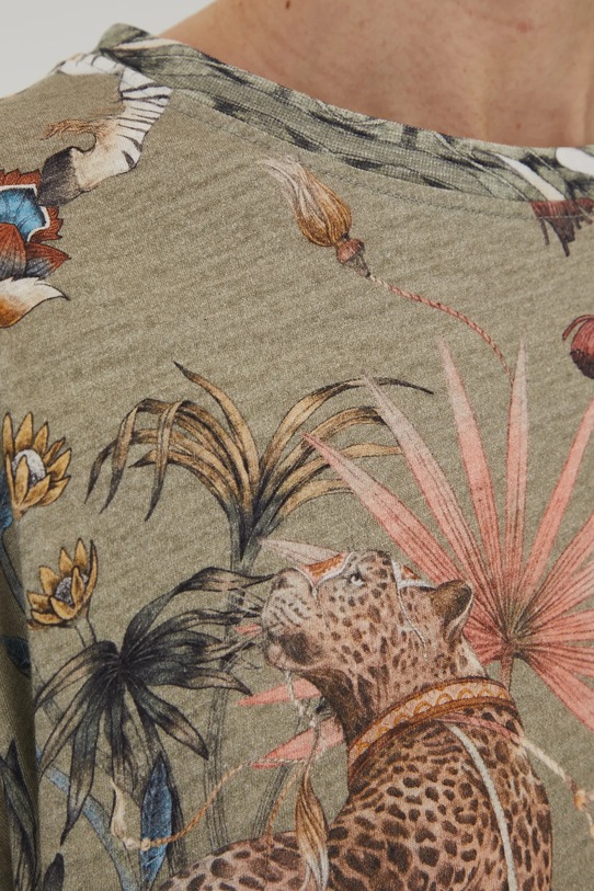 Bavlněné tričko dámské se vzorem více barev RS25.TSD805