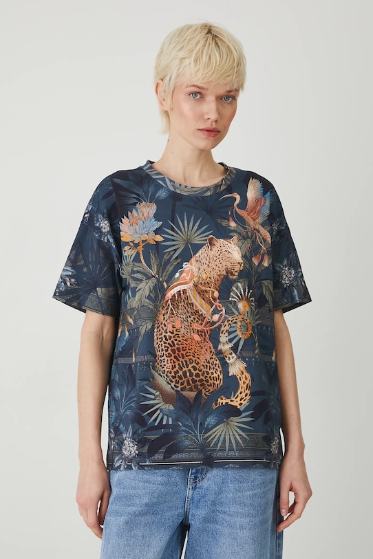 Medicine tricou flori multicolor RS25.TSD806