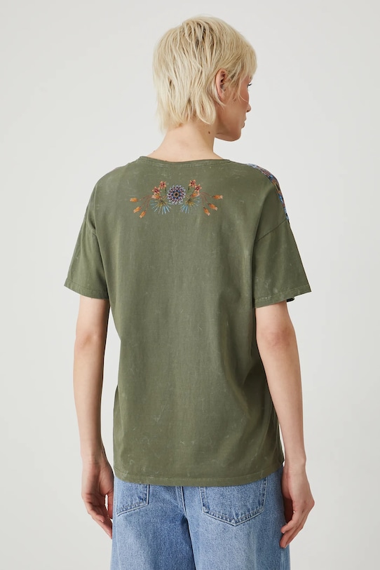 Odzież Medicine t-shirt bawełniany RS25.TSD810 zielony