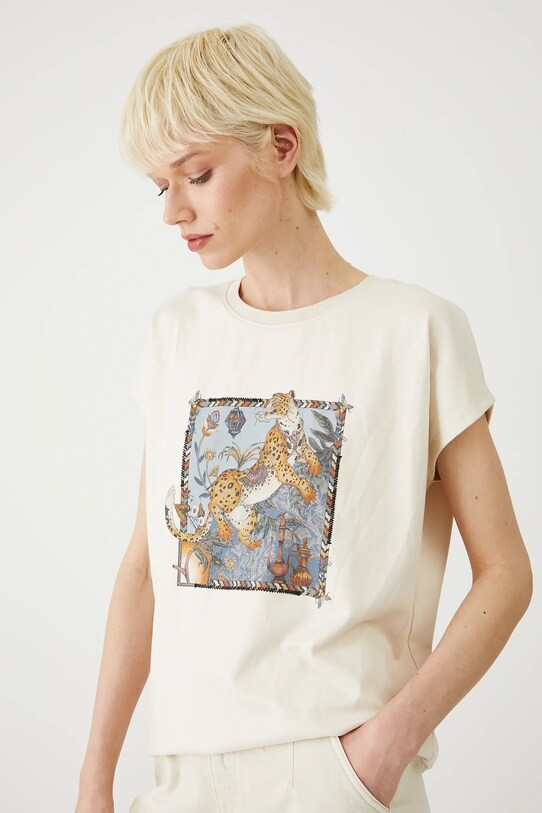 Medicine t-shirt RS25.TSD811 beżowy RS25