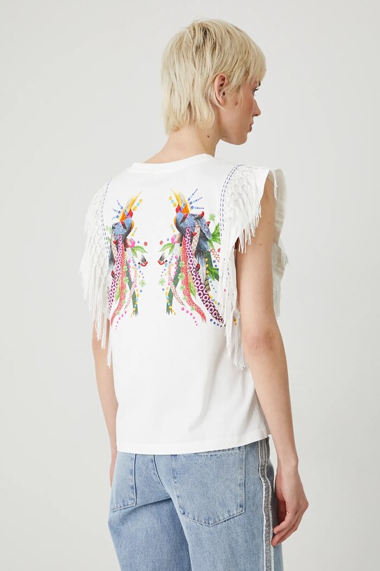 Medicine T-shirt in cotone bianco RS25.TSD852