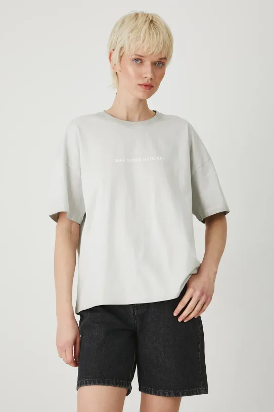 Medicine t-shirt bawełniany szary RS25.TSD855