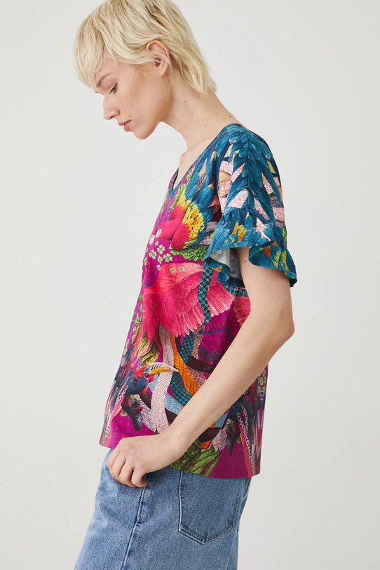 Medicine T-shirt in cotone RS25.TSD858 rosa RS25