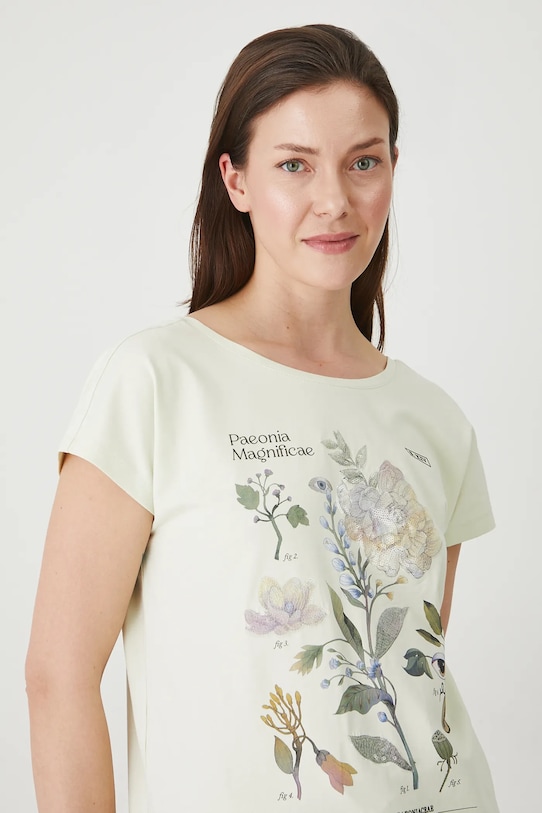 Medicine tricou flori verde RS25.TSD905
