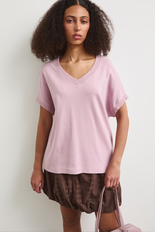 Oblečenie Bavlnené tričko Medicine RS25-TSDA06 ružová