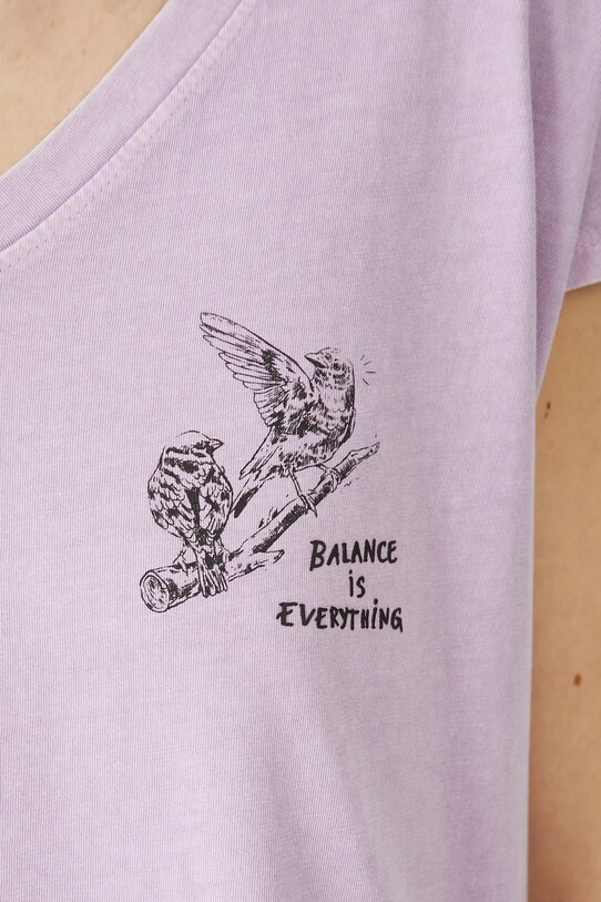 Medicine t-shirt bawełniany RS25.TSDA10 fioletowy