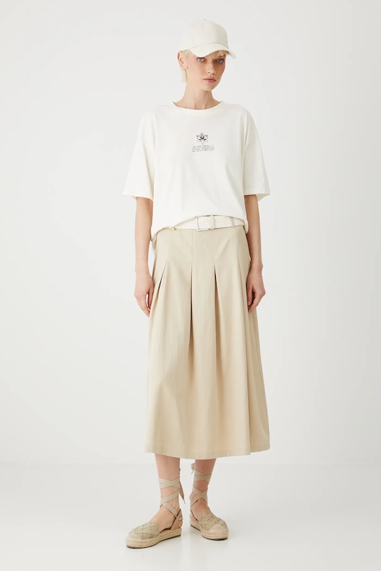 Odzież Medicine t-shirt bawełniany RS25.TSDA51 beżowy