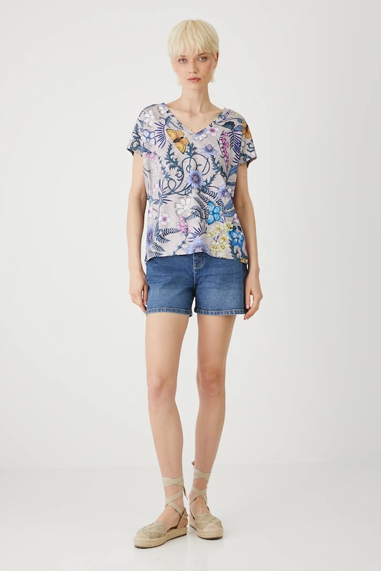 Odzież T-shirt bawełniany damski z kolekcji Medicine x Słowiński Park Narodowy kolor beżowy RS25.TSDA56 beżowy