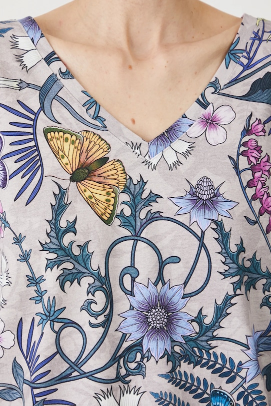 T-shirt bawełniany damski z kolekcji Medicine x Słowiński Park Narodowy kolor beżowy RS25.TSDA56