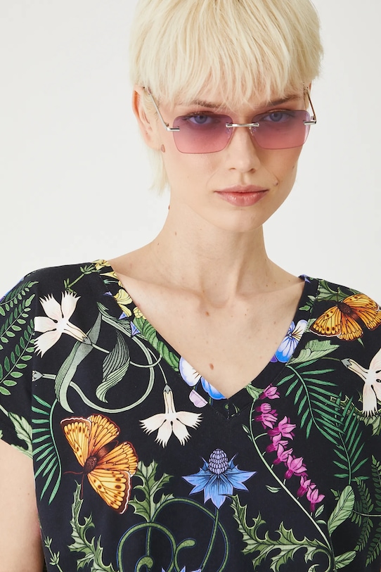 Medicine t-shirt bawełniany RS25.TSDA56 czarny