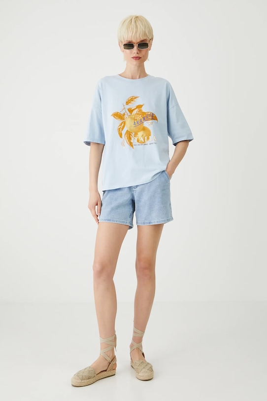 Medicine tricou din bumbac RS25.TSDB04 albastru RS25