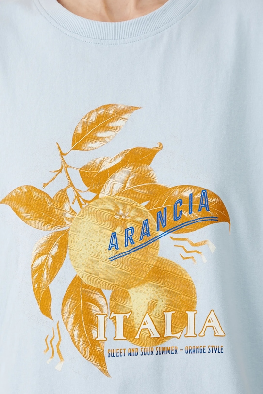 Medicine tricou din bumbac RS25.TSDB04 albastru