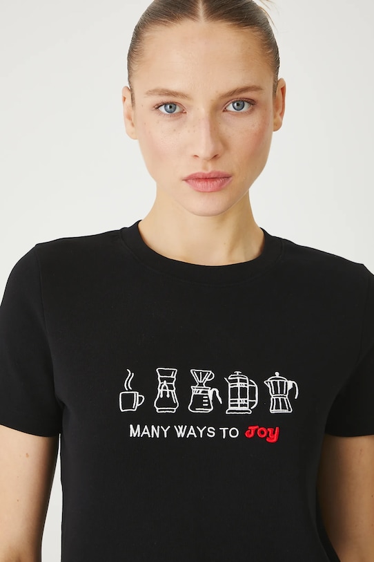 Medicine t-shirt regular czarny RS25.TSDB09