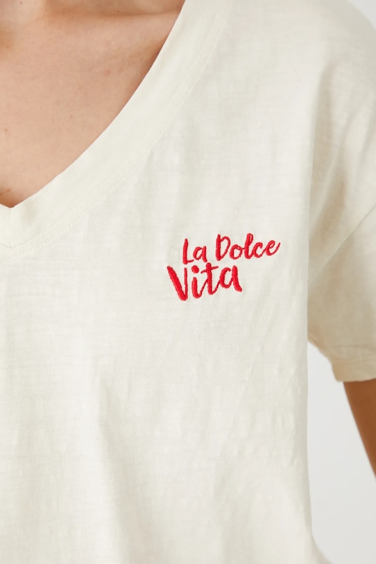 Medicine t-shirt bawełniany RS25.TSDB23 beżowy