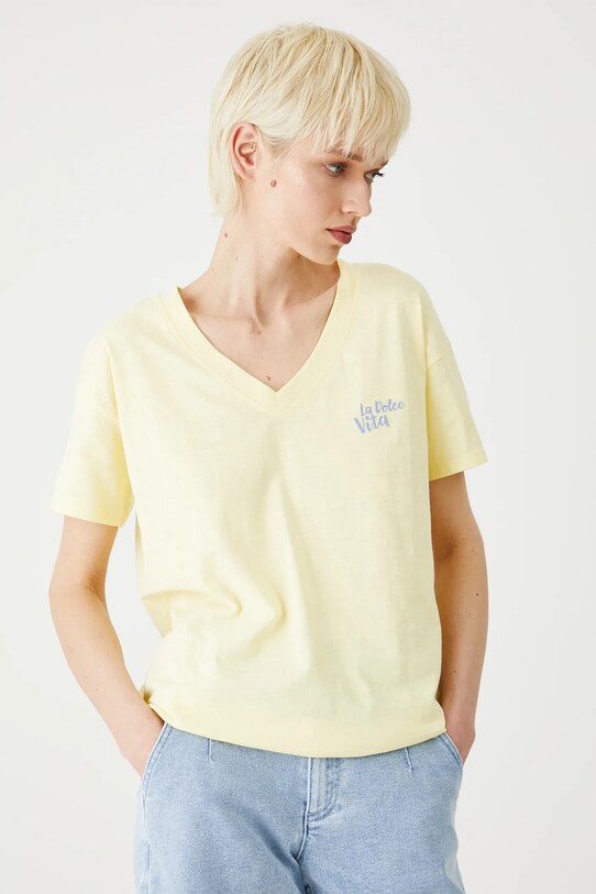 Medicine t-shirt bawełniany żółty RS25.TSDB23