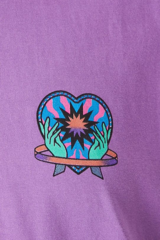 Medicine t-shirt bawełniany RS25.TSDC00 fioletowy