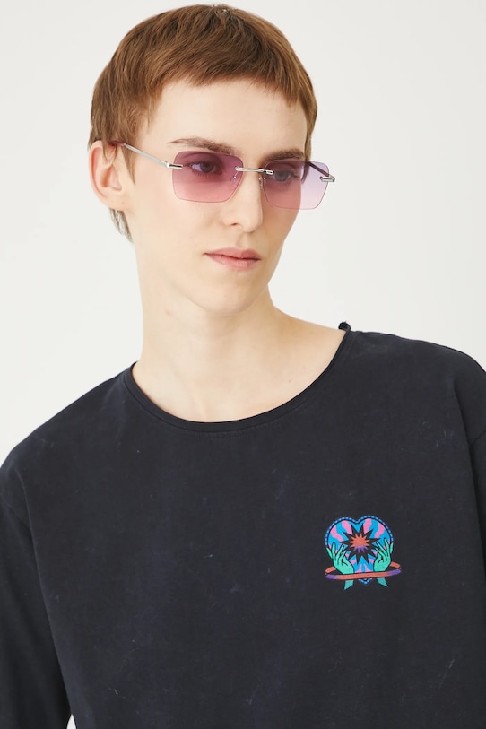 Medicine t-shirt bawełniany szary RS25.TSDC00