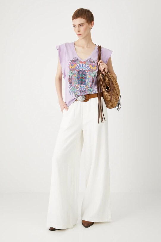 Medicine tricou din bumbac RS25.TSDC04 violet RS25