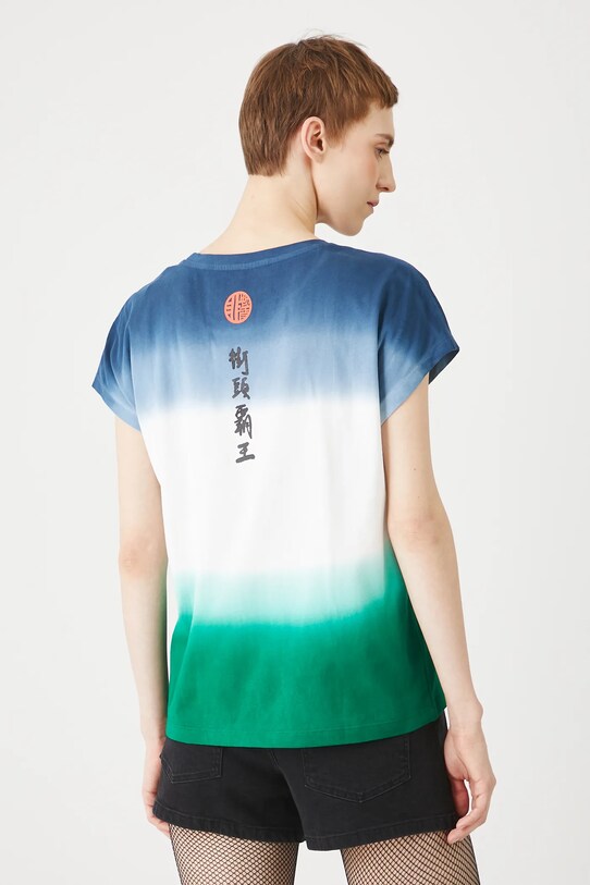 T-shirt bawełniany damski Tattoo Art by Boren Huang – Horiren 彫壬 multicolor RS25.TSDC57