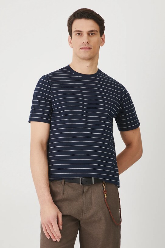 Medicine tricou din bumbac cu modele bleumarin RS25.TSM071