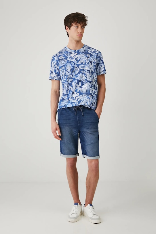 Medicine tricou din bumbac RS25.TSM073 bleumarin RS25
