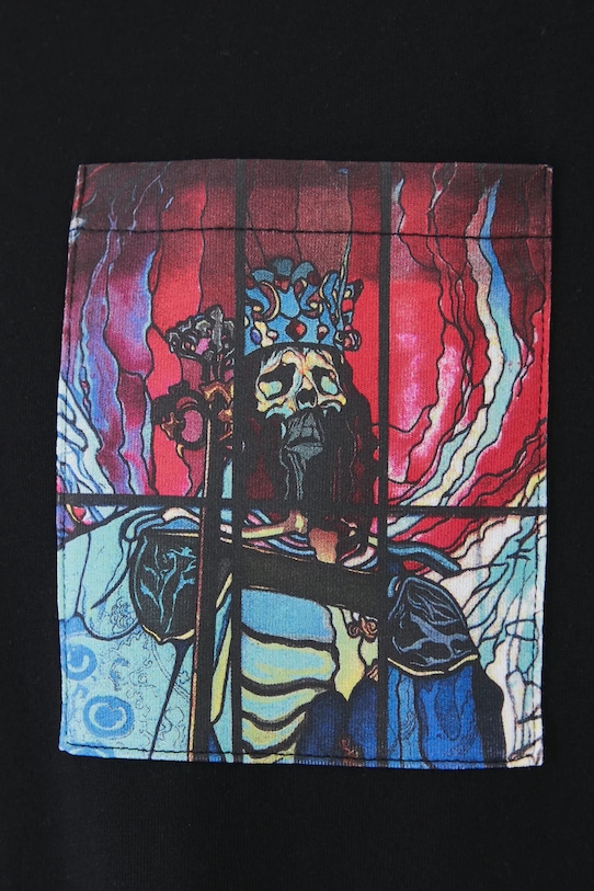 Bavlněné tričko ze speciální kolekce Eviva L'arte černá barva RS25.TSM258